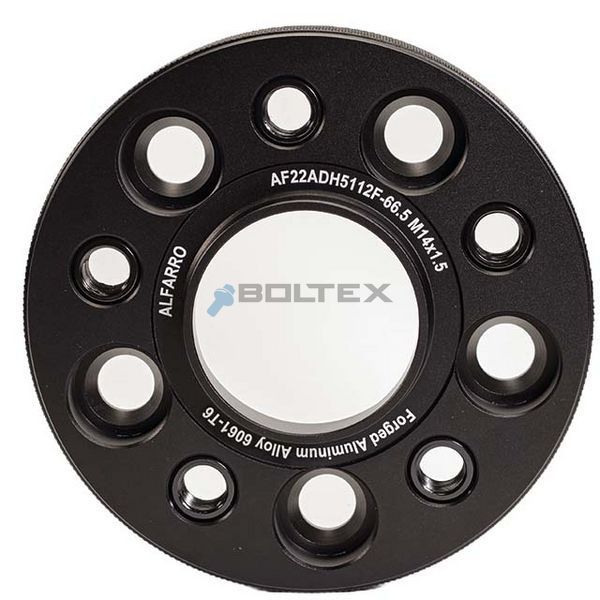 Колесный адаптер 22 мм PCD 5x112 DIA 66.6 с футорками M14x1,5 для Audi, Mercedes-Benz, Porsche (Кованая) AF22ADH5112F-666 М14х1,5 фото