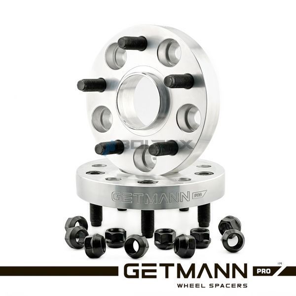 GETMANN | Колесная проставка-адаптер 25мм PCD 5x120 DIA 64.1 со шпильками 14x1.5 для Acura, Honda, Tesla (Кованая) 25WSS.FA6.6354 фото