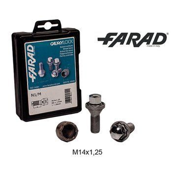 FARAD GALAXYLOCK | Болты секретки М14х1.25х28 Конус Вращающаяся головка Ключ 17 1-N1/M GALAXY 1CH фото