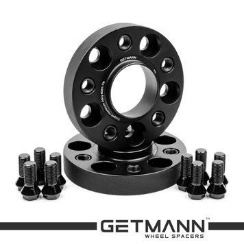 GETMANN | Колісна проставка-адаптер 25мм PCD 5x100 DIA 57.1 з футорками 14x1.5 для Audi, Seat, Skoda, Volkswagen (Кована) 25WSF.FA6-B.6330 фото