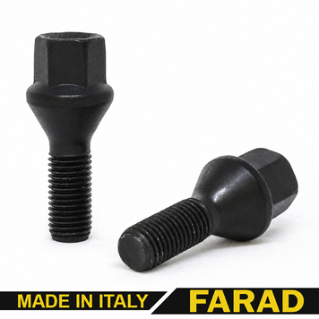 Колесный болт M12&times;1,25&times;26 мм Конус Ключ 17 для Alfa Romeo, Fiat, Lancia, Citroen, Peugeot, Volvo, ВАЗ 072103 (KBV3/S Black) фото
