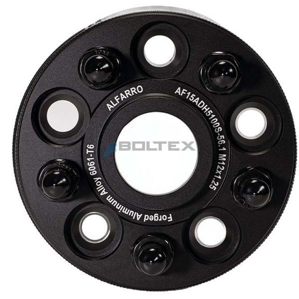 Колесный адаптер 15 мм PCD 5x100 DIA 56.1 со шпильками M12x1.25 для Subaru, Toyota GT 86 (Кованая) AF15ADH5100S-561 М12х1,25 фото