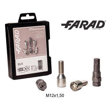 FARAD MICROLOCK | Болты секретки М12х1.5х30 Конус для узких отверстий в дисках Внутренний ключ 17-19 1-I1/J MICROLOCK 1CH фото