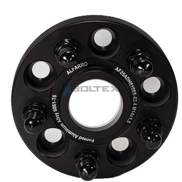 Колесный адаптер 25 мм PCD 5x108 DIA 63.4 со шпильками M14x1.5 для Volvo (Кованая) AF25ADH5108S-634 М14х1,5 фото