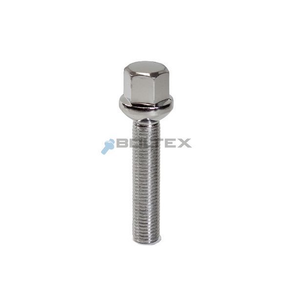 Колесный болт M12&times;1,5&times;55 мм Сфера Хром ключ 17 для Audi, Mercedes-Benz, Seat, Skoda, Volkswagen A185216 фото